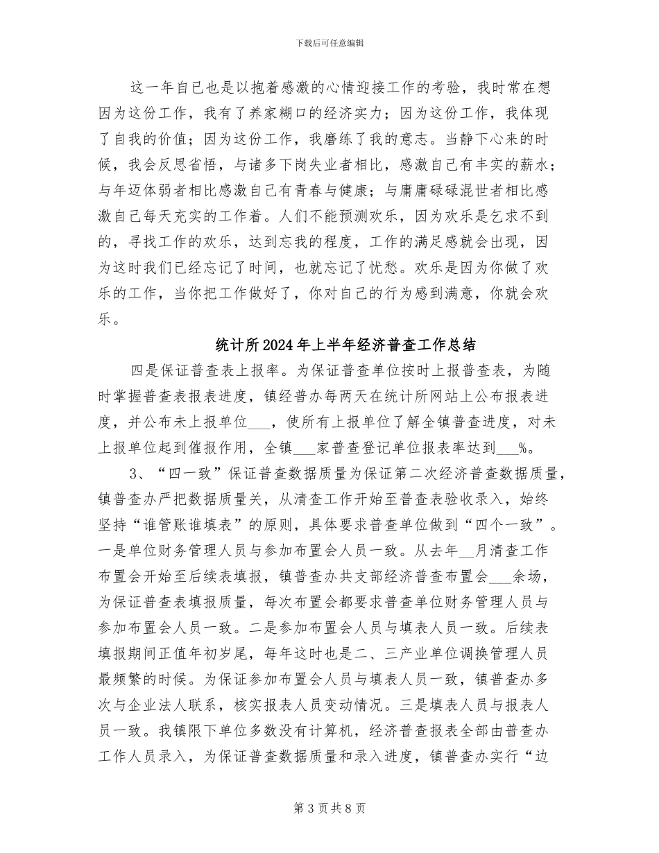 统计工作个人总结2024年_第3页