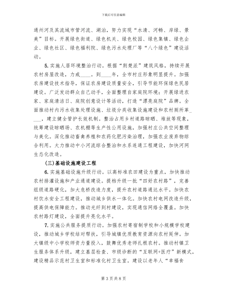 美丽乡村建设实施方案_第3页