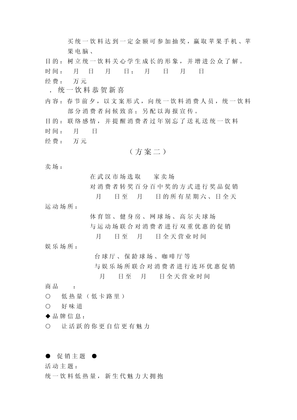 促销策略及预算_第2页