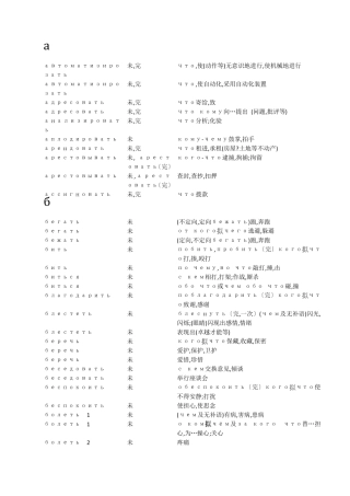 俄语动词词汇大全