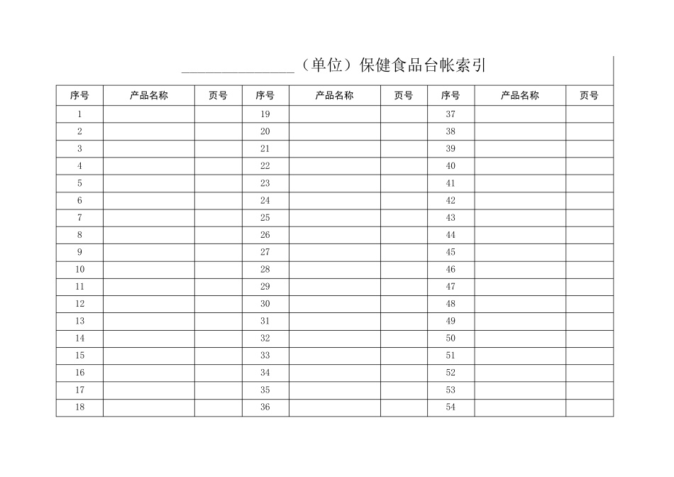 保健食品管理台账_第2页