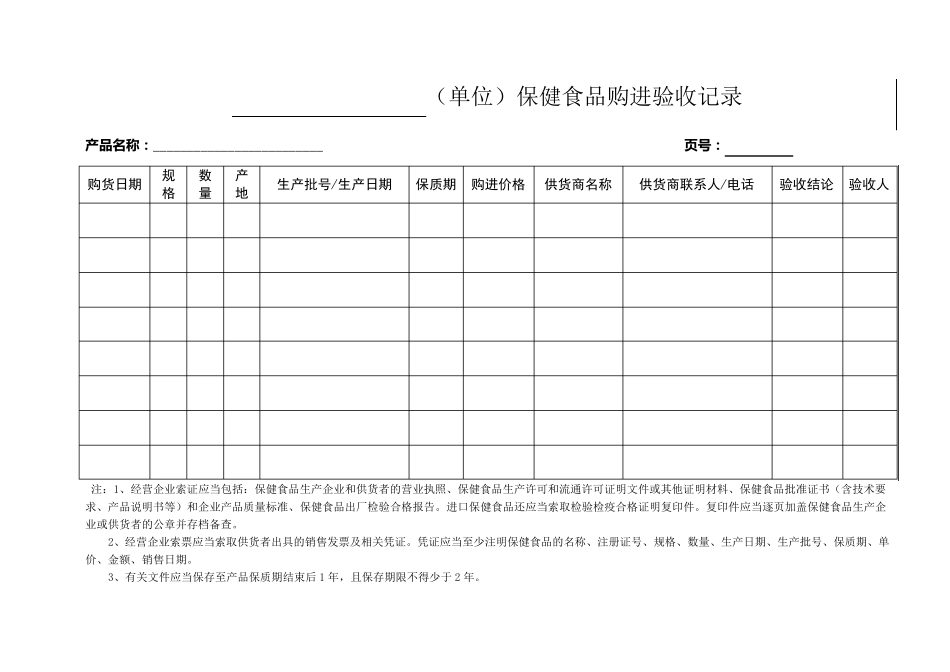 保健食品管理台账_第3页