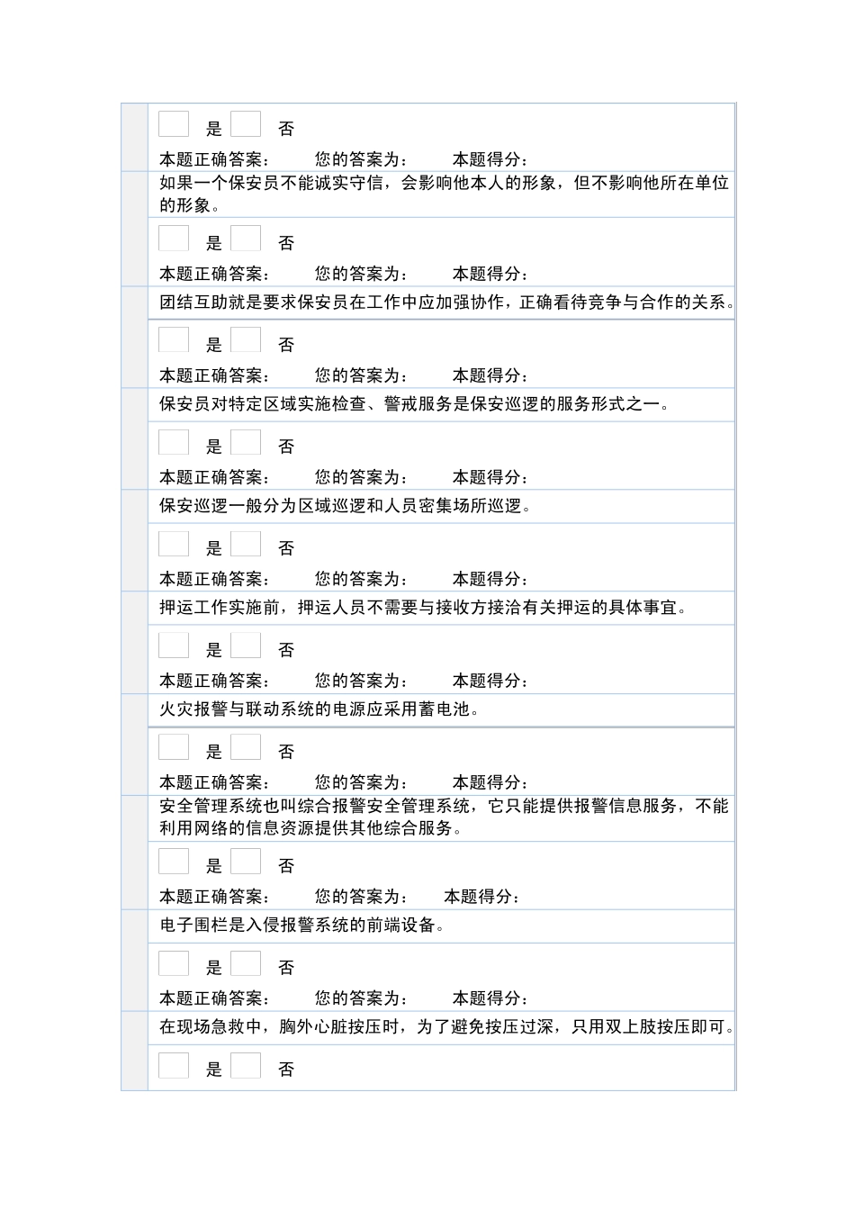 保安员资格考试模拟试题三_第2页