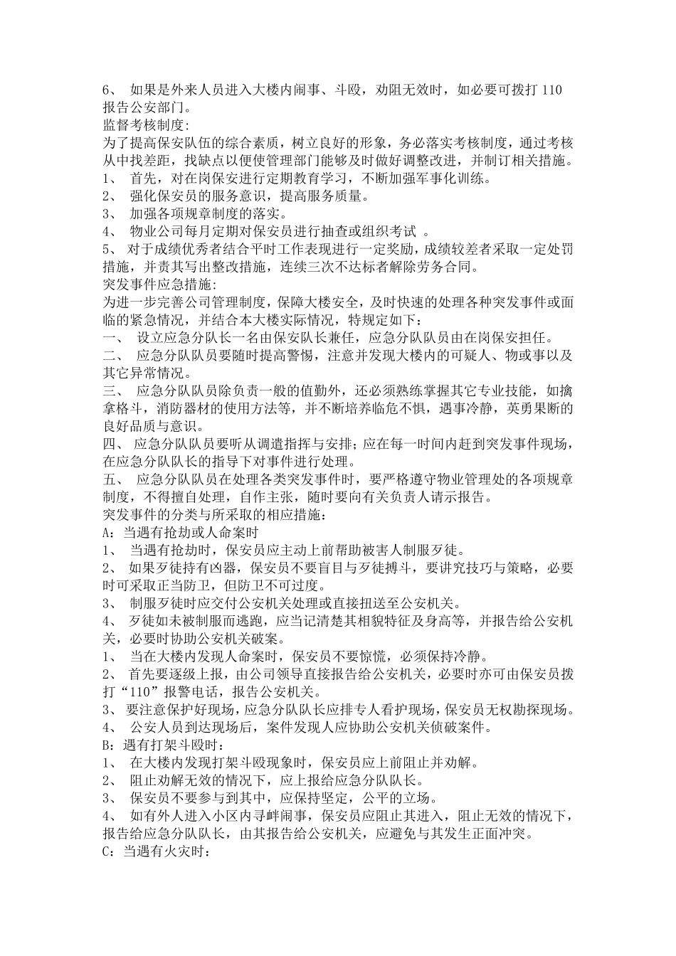 保安工作实施细则_第3页