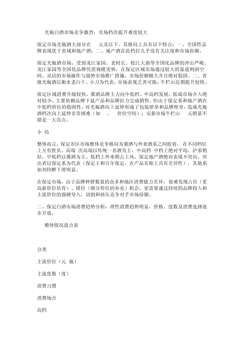 保定白酒市场调研报告_第3页