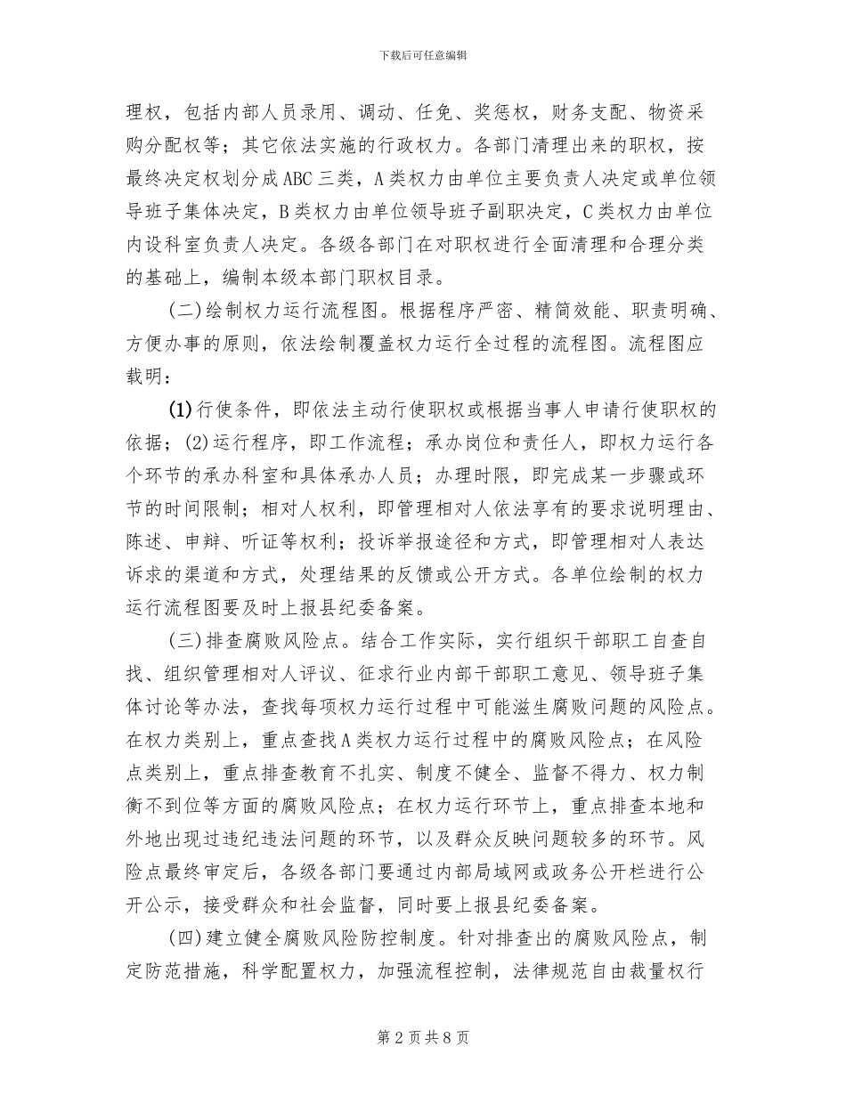 腐败风险监查防御指导方案范文_第2页