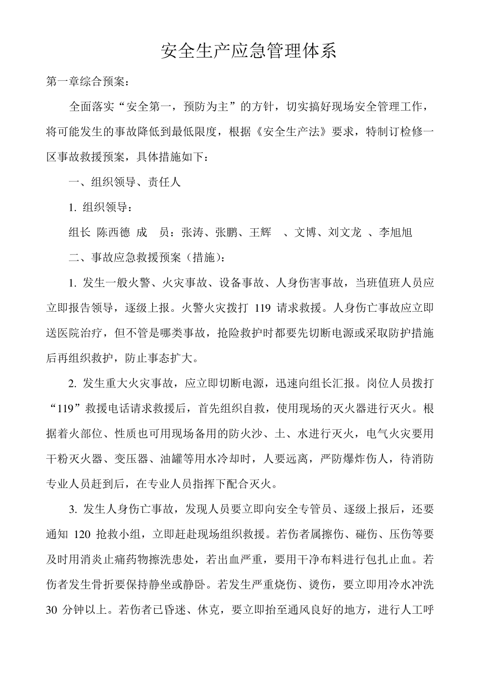 保障生产安全应急管理体系_第1页