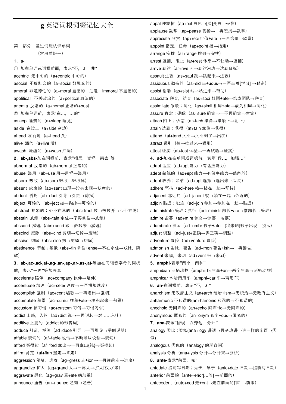 俞敏洪词根记忆法_第1页