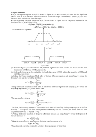 信号与系统奥本海姆英文版课后答案chapter6
