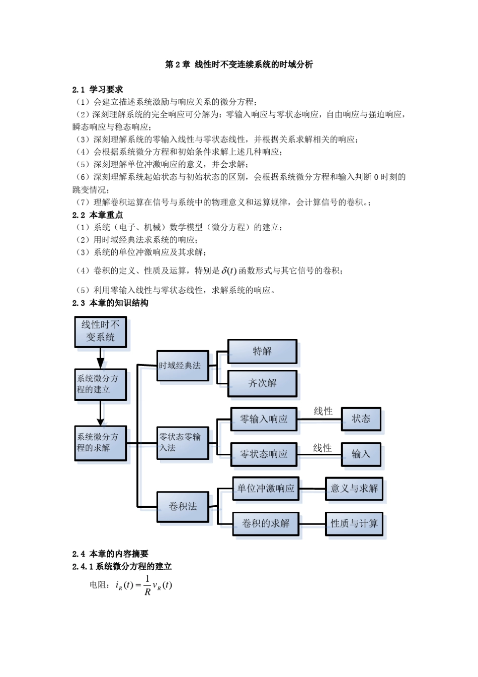 信号与系统王明泉第二章习题解答_第1页