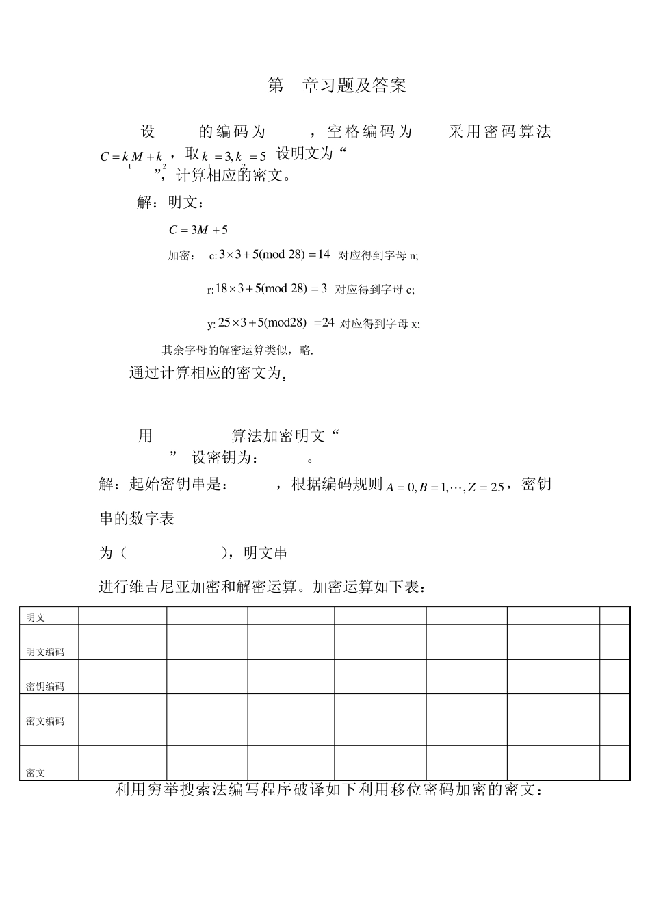 信息安全习题答案24章_第1页