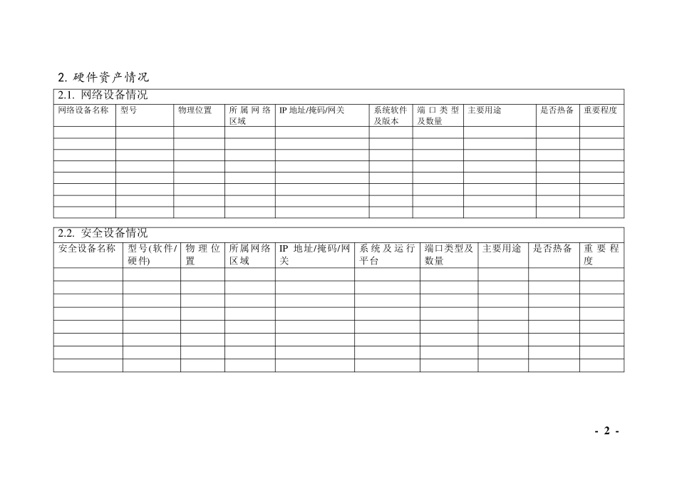 信息安全风险评估调查表_第2页