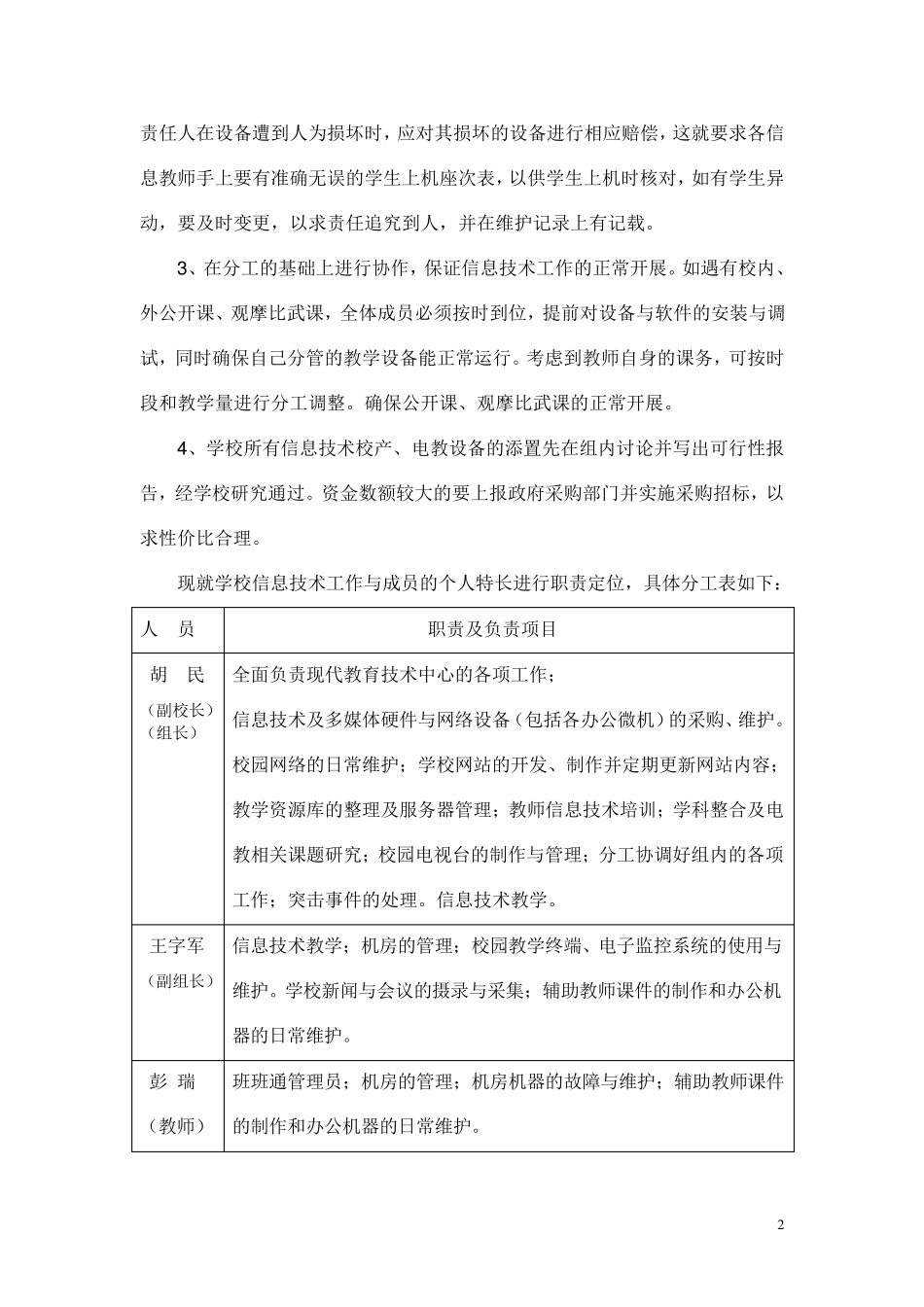 信息技术教研组人员分工与职责_第2页