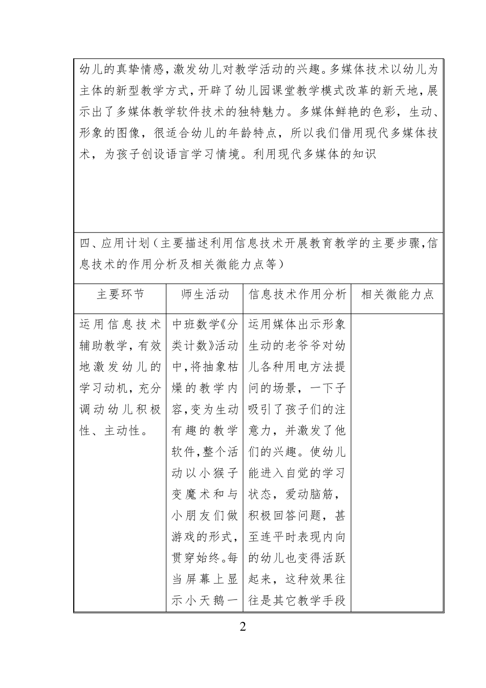 信息技术教育教学应用设计方案_第2页