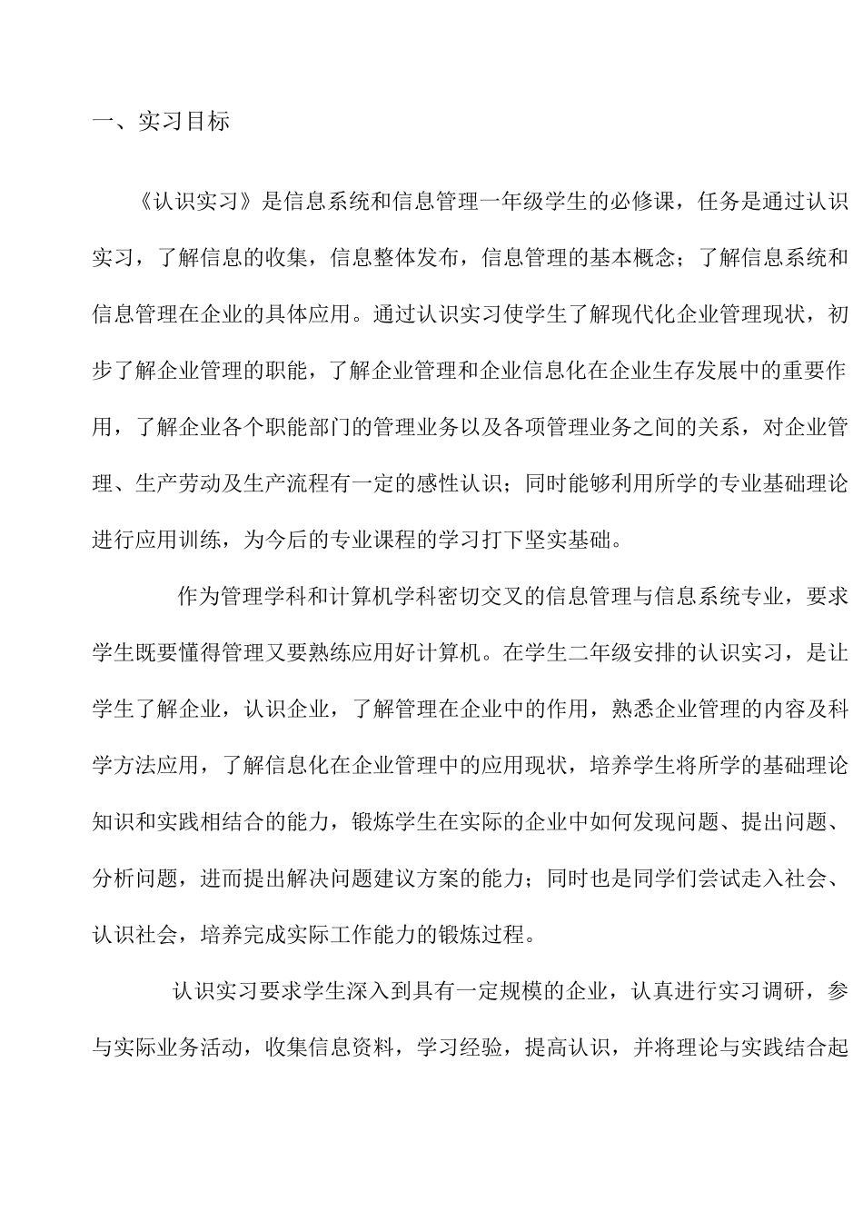 信息管理与信息系统专业实习报告_第3页
