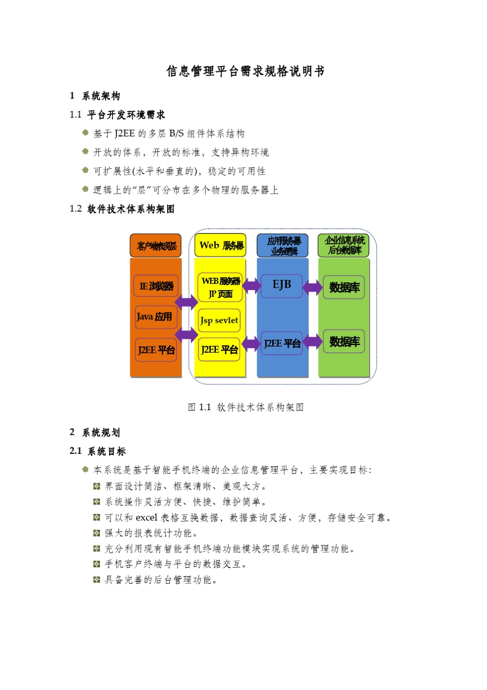 信息管理系统需求说明书_第1页