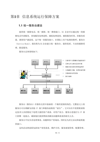 信息系统运行保障方案