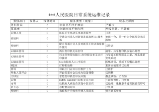 信息网络运行、设备管理和维护、技术文档管理记录