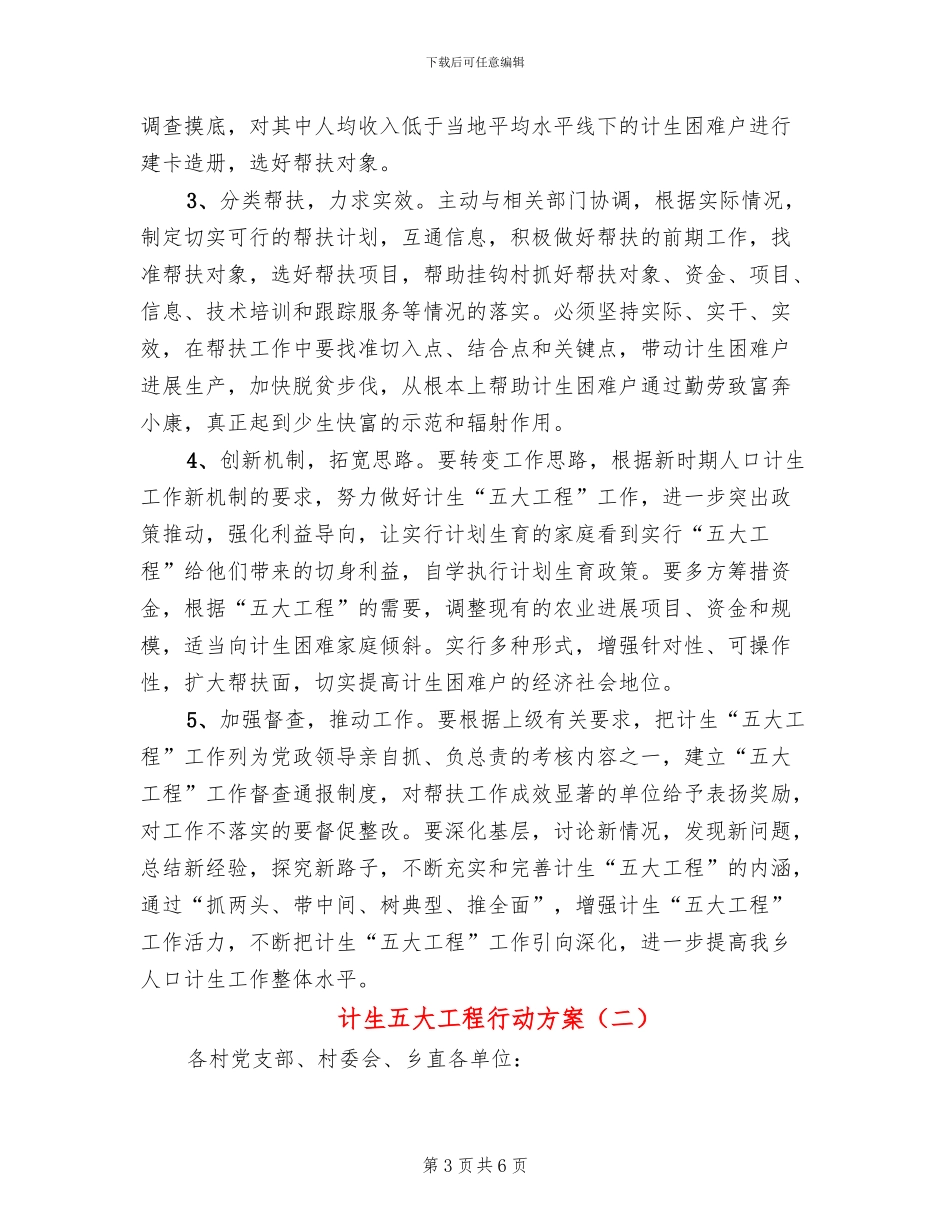 计生五大工程行动方案_第3页