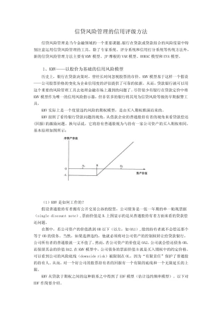 信用风险量化的4种模型