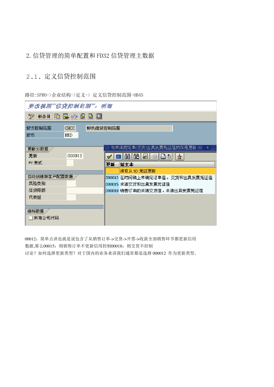 信贷控制配置全过程SAP_第3页
