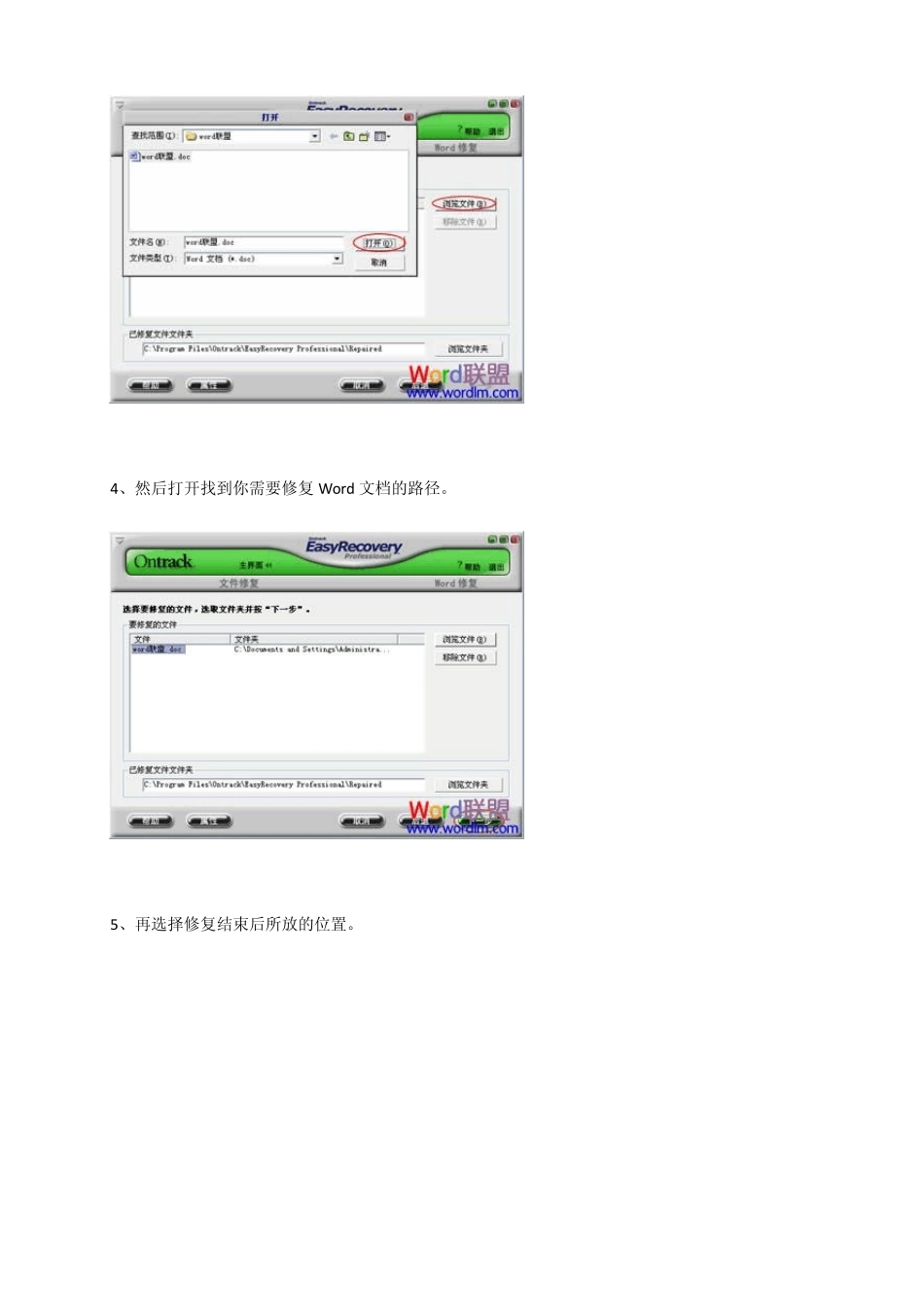 修复Word文档乱码工具_第3页
