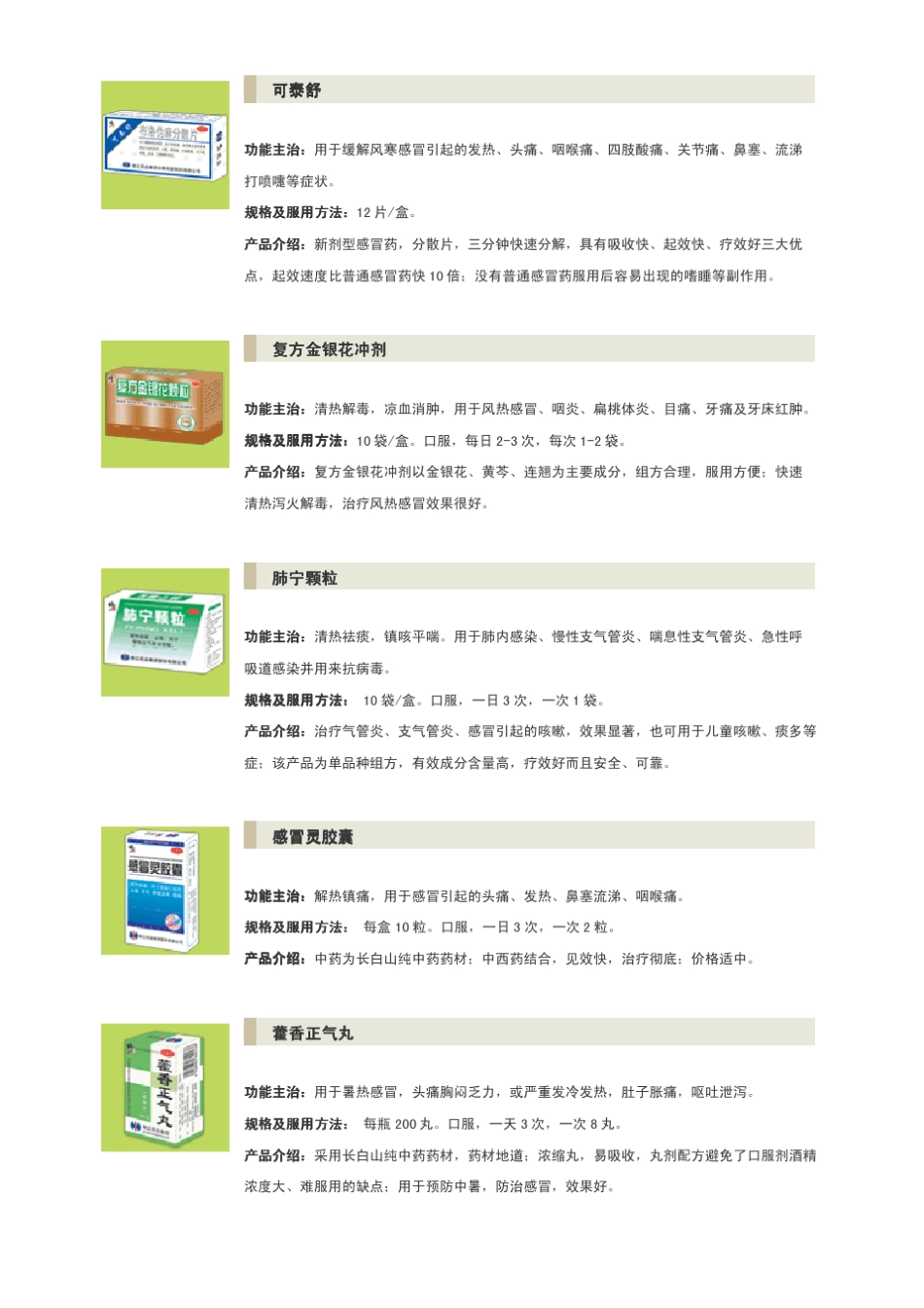 修正药业产品分类(斯达舒)实用版_第3页