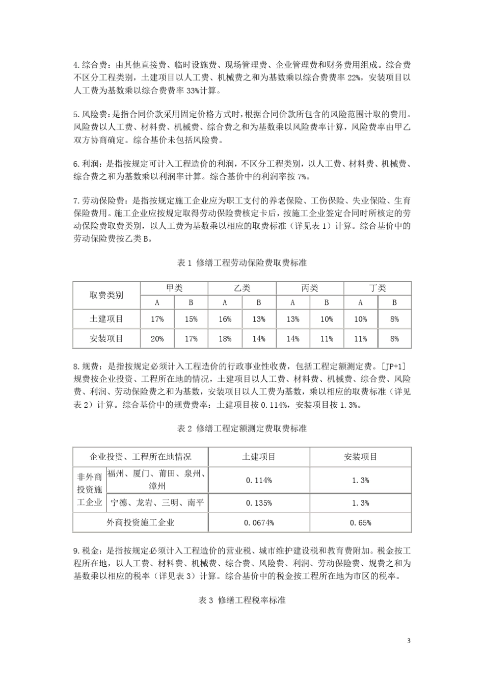 修缮定额说明_第3页