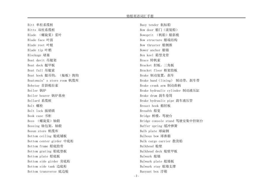修船英语词汇(已排版)_第2页