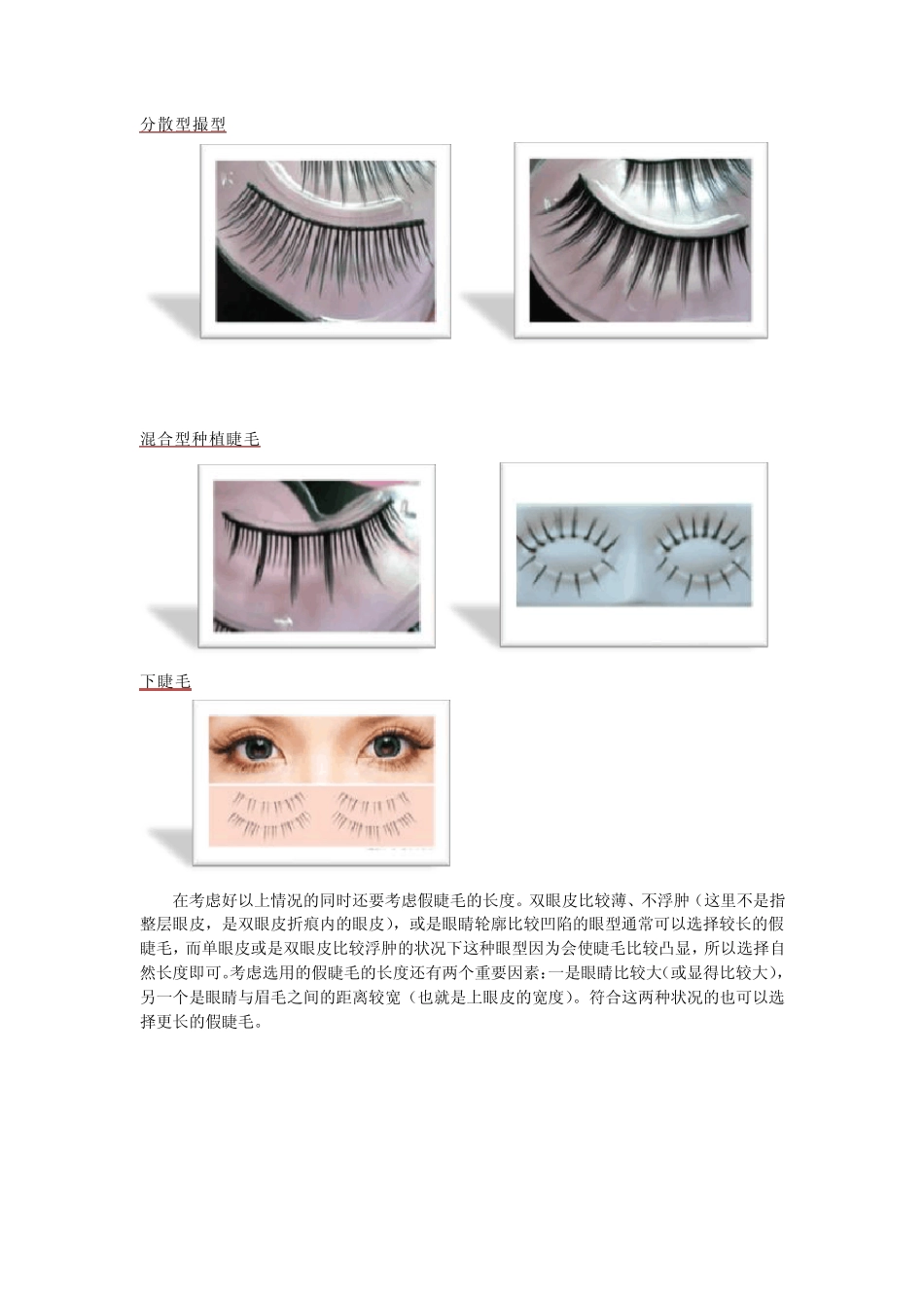 假睫毛种类工具和使用方法_第2页