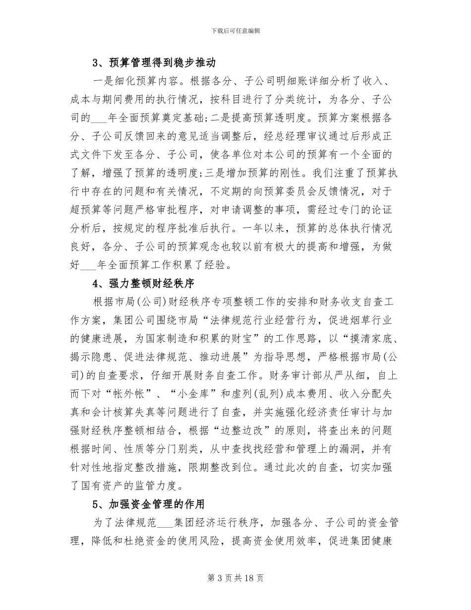 财务2024年审计工作总结_第3页