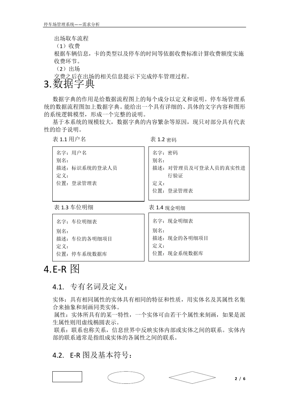 停车场管理系统(需求分析)_第2页