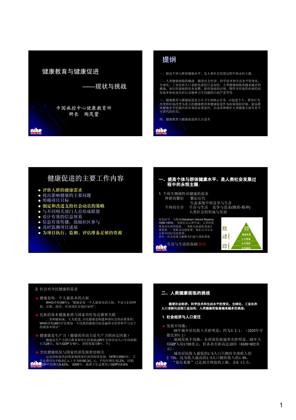 健康教育与健康促进现状与总结_第1页