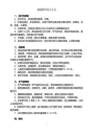 健康教育处方大全
