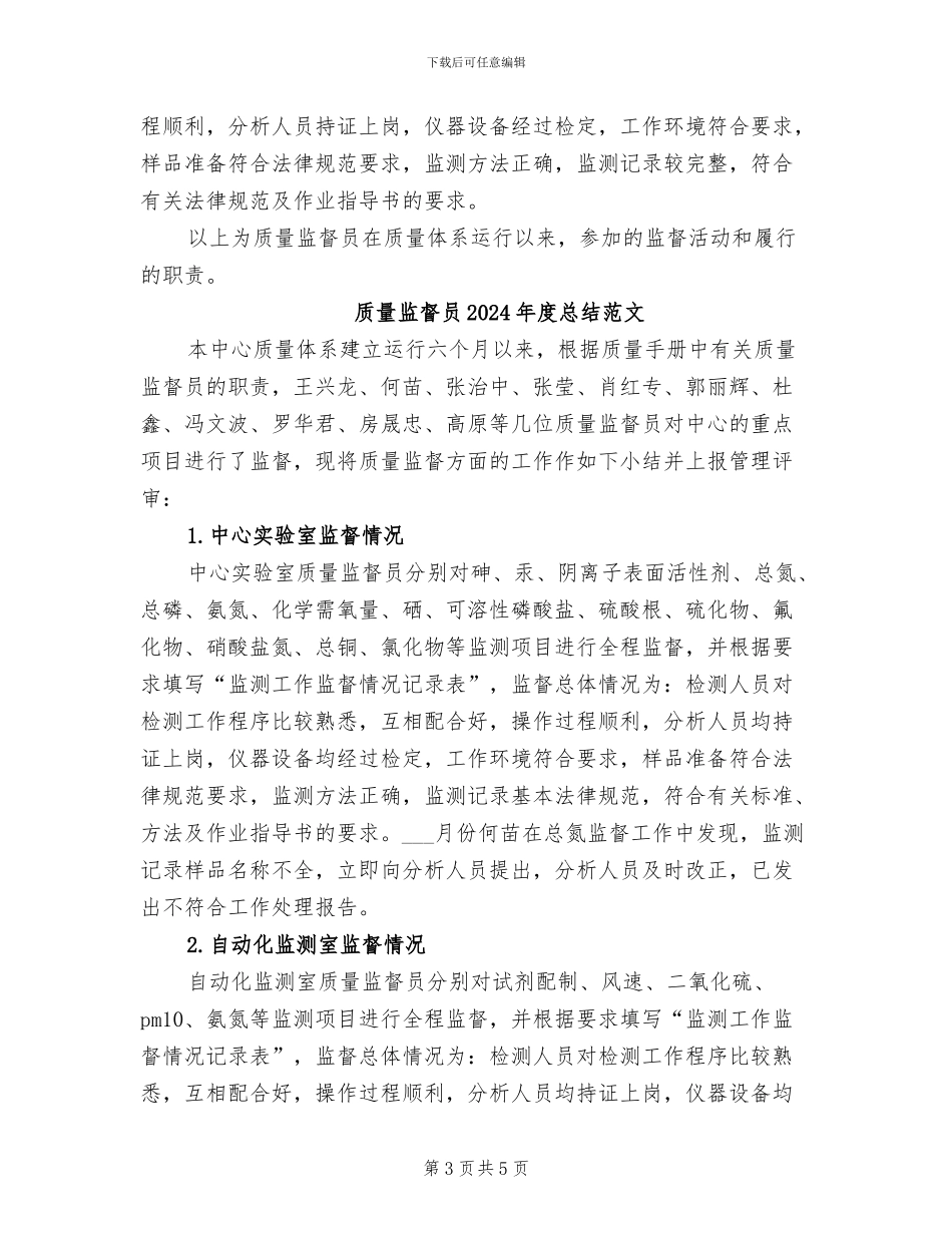 质量监督员2024年度总结_第3页