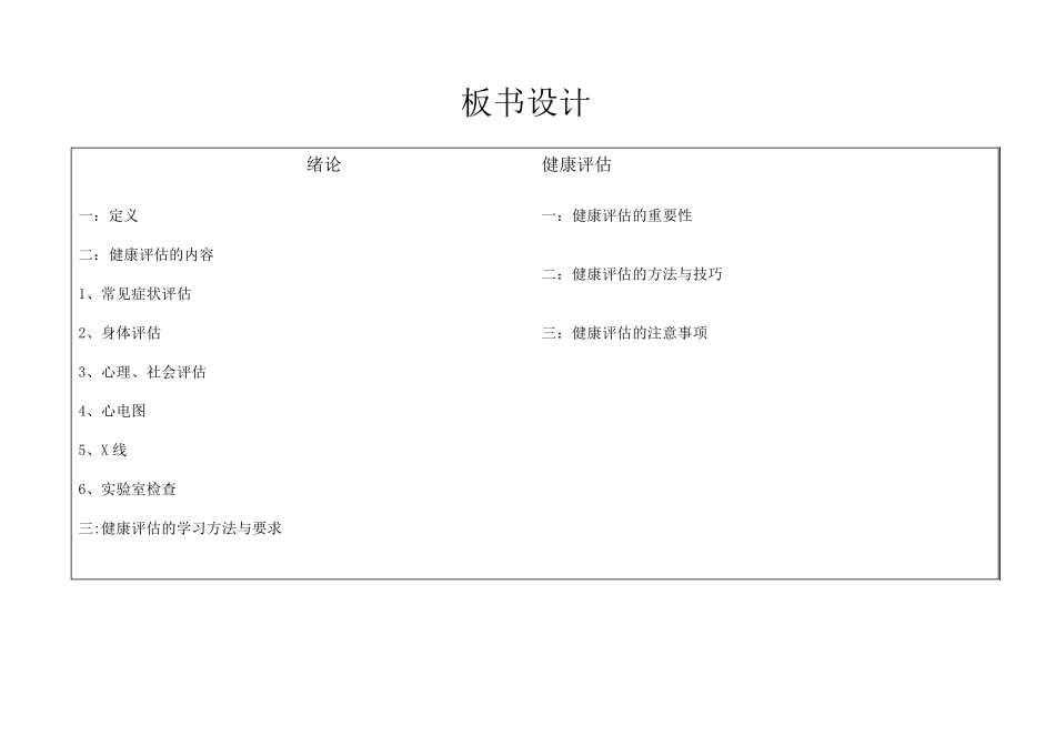 健康评估教案电子版_第3页