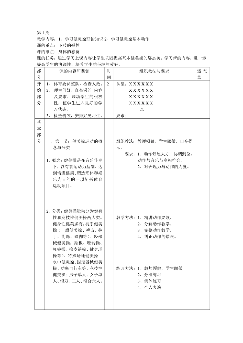 健美操教案教案_第2页