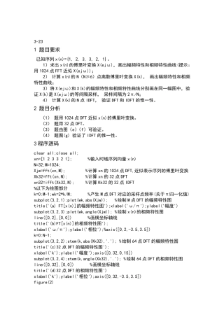 傅里叶变换特性matlab仿真3