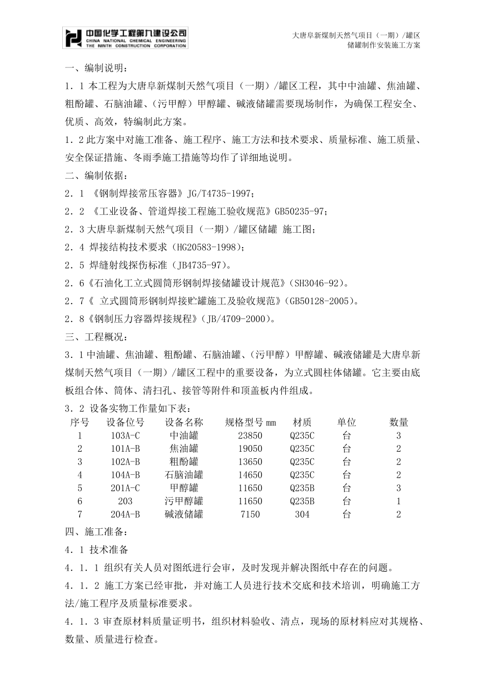 储罐制作安装专项施工方案_第1页