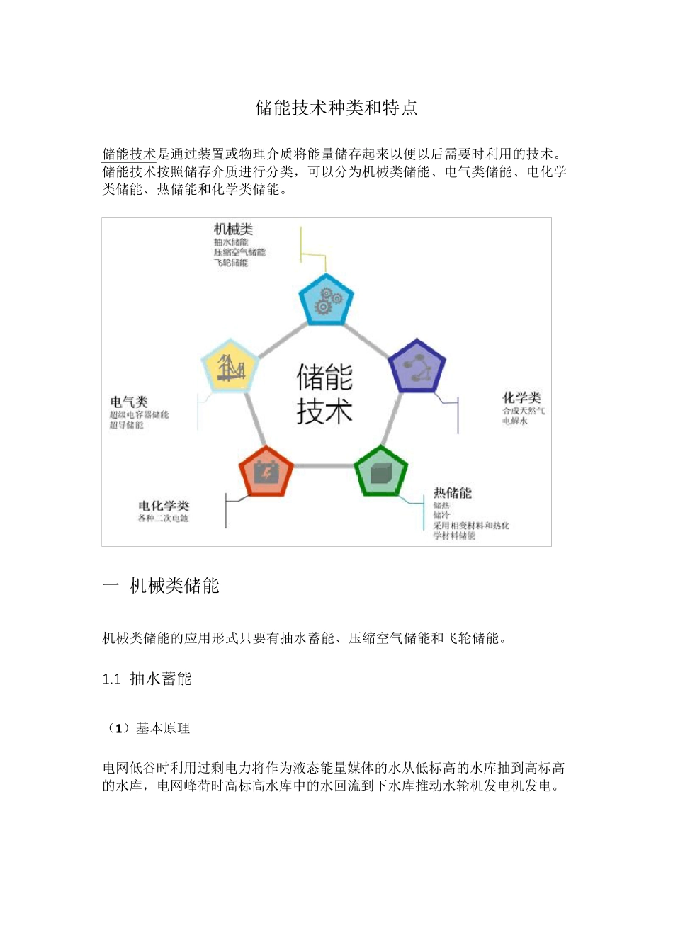储能技术种类和特点_第1页