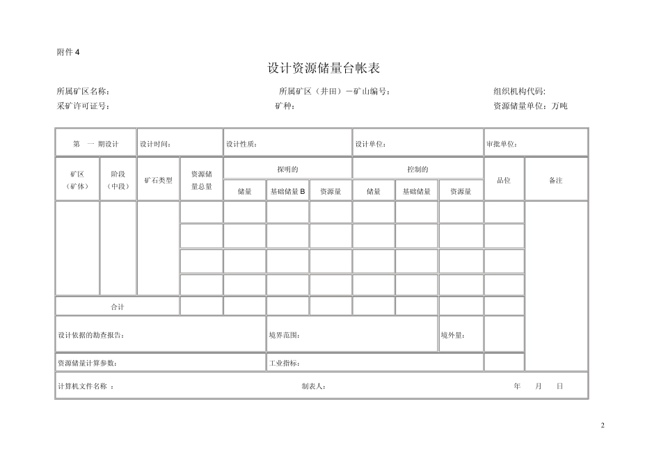 储量动态管理台账_第2页