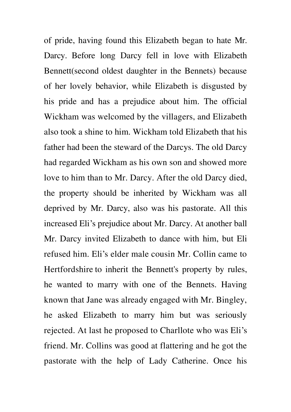 傲慢与偏见英文读后感_第2页