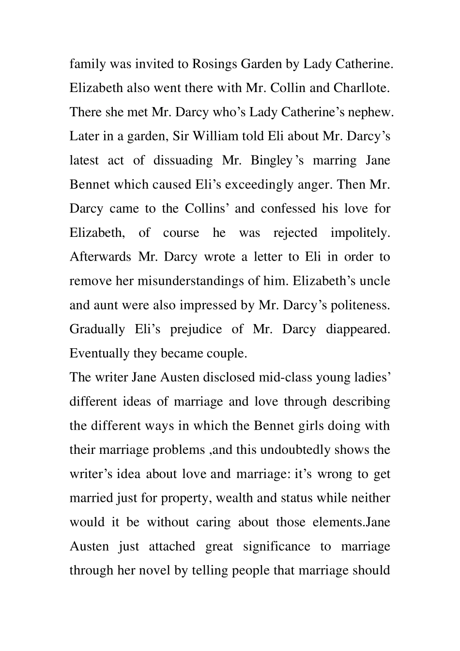 傲慢与偏见英文读后感_第3页