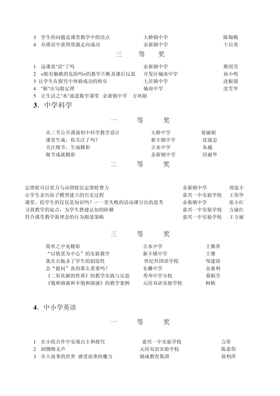 儿园2006年度优秀教学_第2页