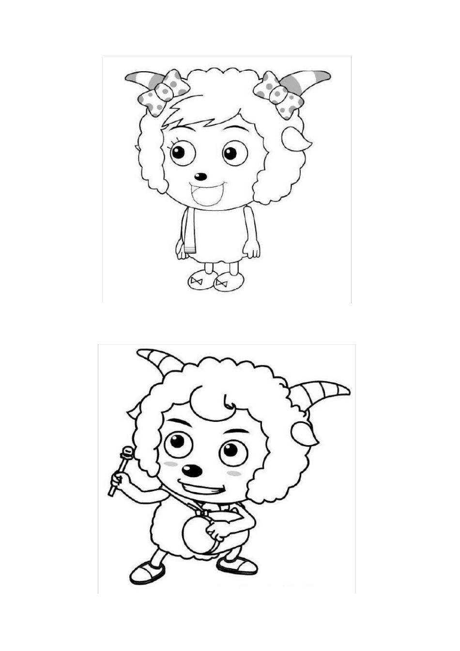 儿童填色画涂色画简笔画A4直接可打印_第1页