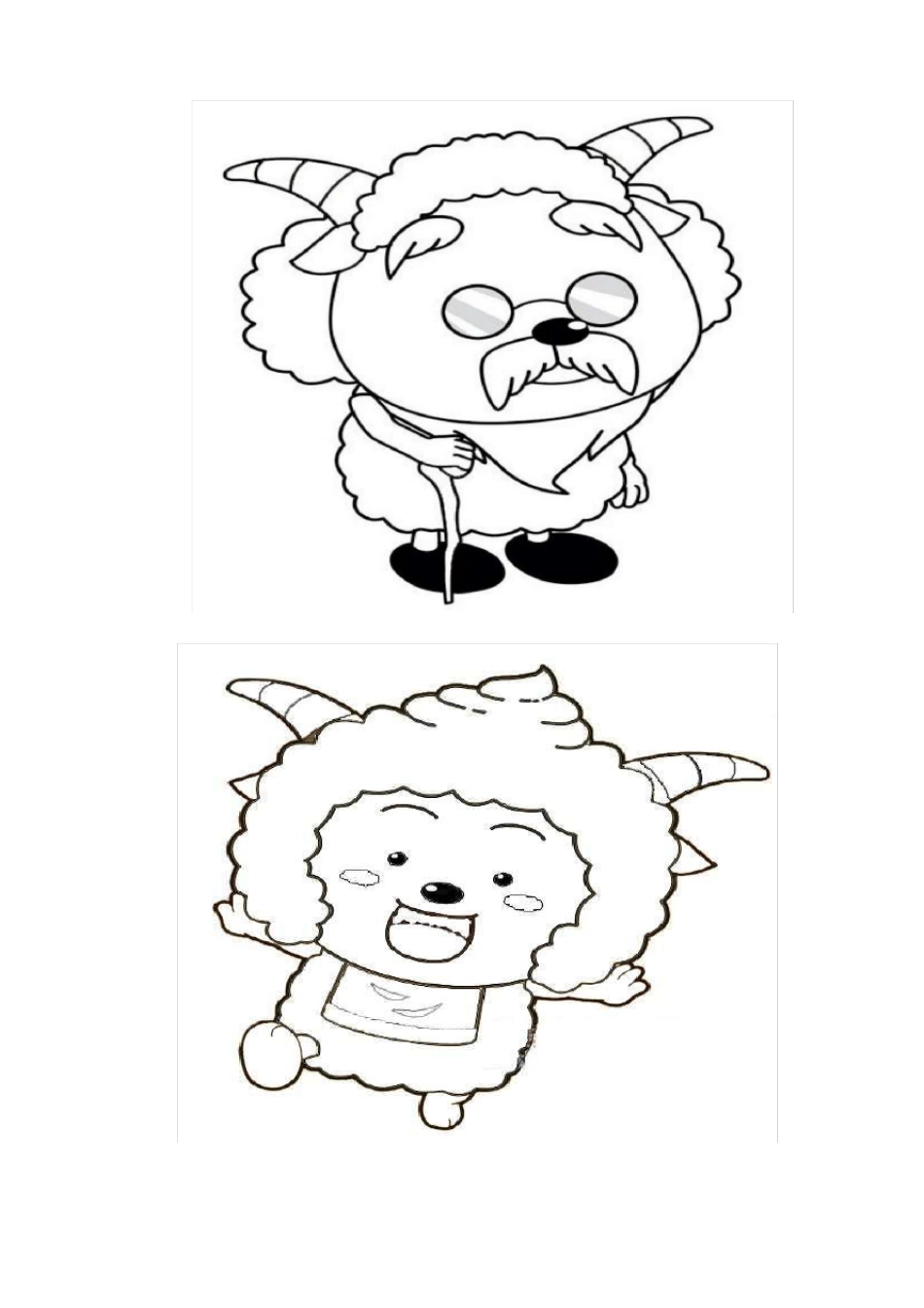 儿童填色画涂色画简笔画A4直接可打印_第2页