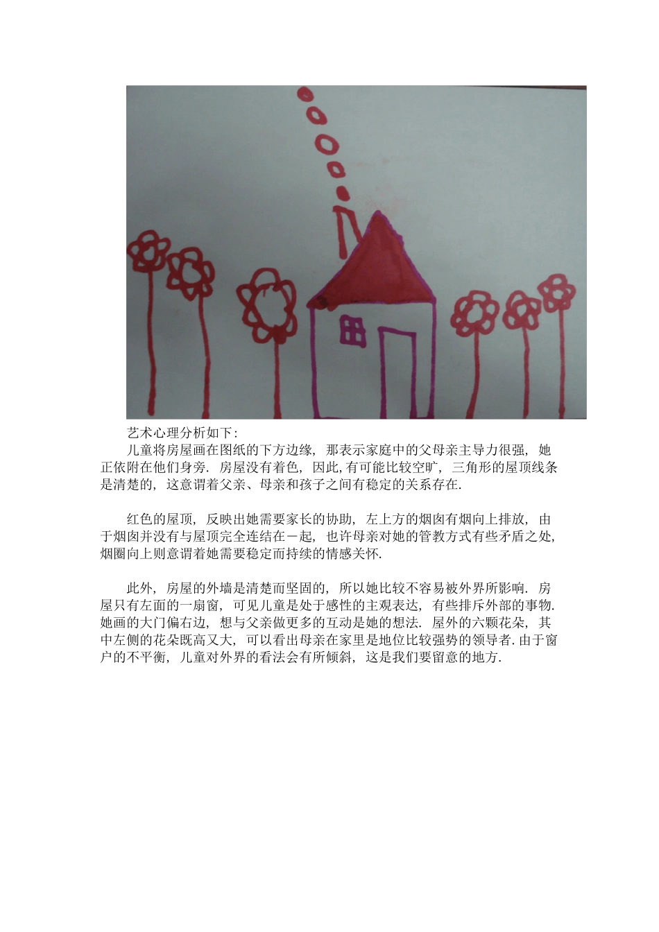 儿童房屋画的艺术心理分析_第3页