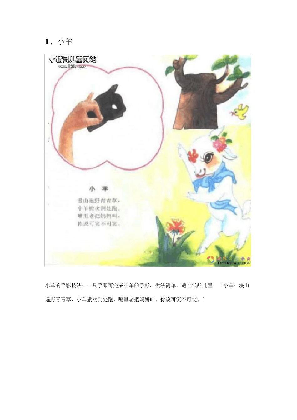 儿童手影专题(图片带讲解)兴趣开发_第2页