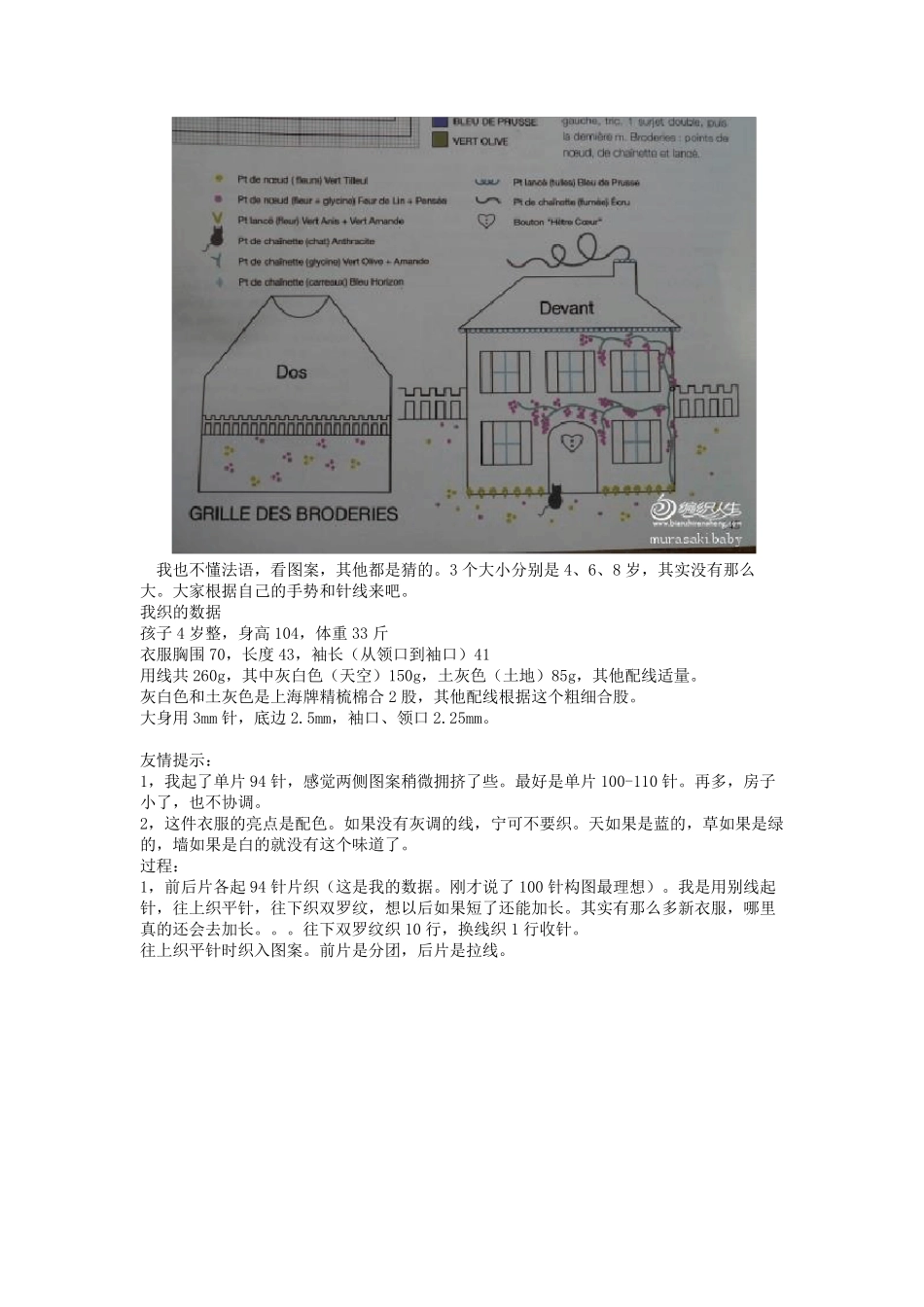 儿童毛衣编织图案_第3页