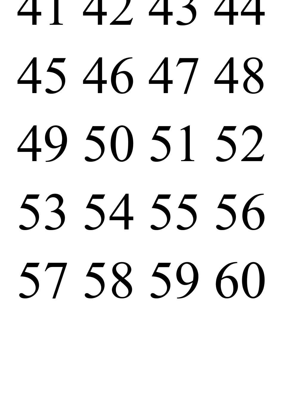 儿童识数字1100彩色识字卡打印排版_第3页